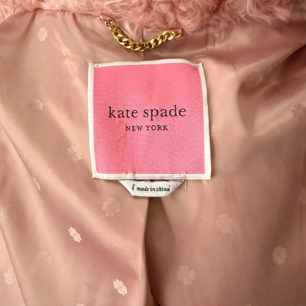 Kate Spade Faux Fur Coat - Picture 6 of 6